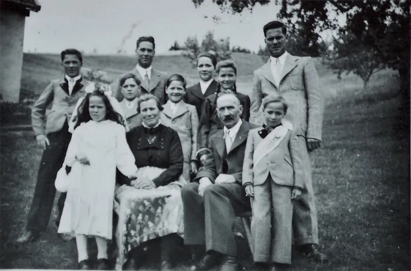 Familienfoto der Familie Leiter